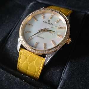 Mens Croton Diamond dial and lugs. Swiss watch